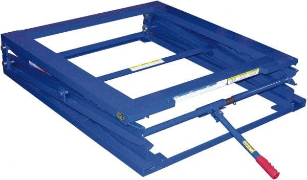 Adjustable Pallet Stand: Steel, 35-1/4