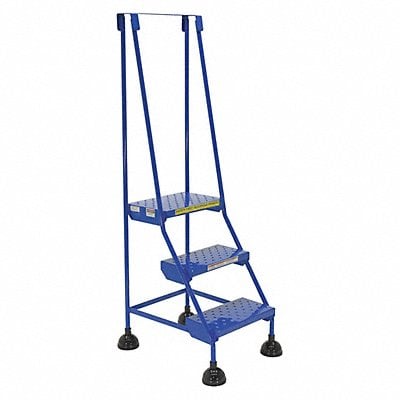 Commercial Spring Loaded Rolling Ladder MPN:LAD-3-B-P