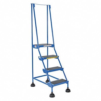 Commercial Spring Loaded Rolling Ladder MPN:LAD-4-B