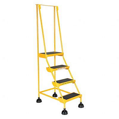 Commercial Spring Loaded Rolling Ladder MPN:LAD-4-Y