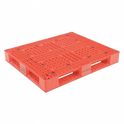 Red Plastic Pallet 6000 lb 48 x 40 MPN:PLP2-4840-RED