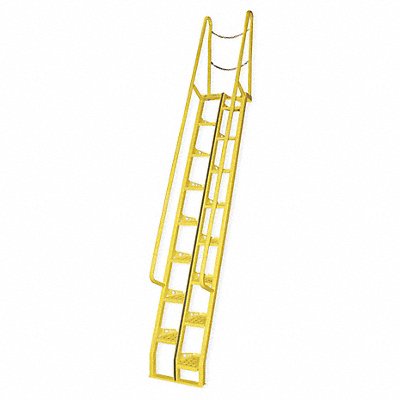 Alternating Tread Stairs WlkThru 10 ft.H MPN:ATS-10-56