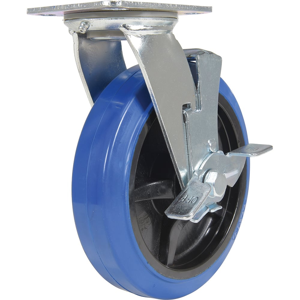 Standard Casters, Mount: With Holes, Bearing Type: Ball, Wheel Diameter (Inch): 8, Wheel Width (Inch): 2, Load Capacity (Lb. - 3 Decimals): 770.000 MPN:CST-BB-8X2ER-SW