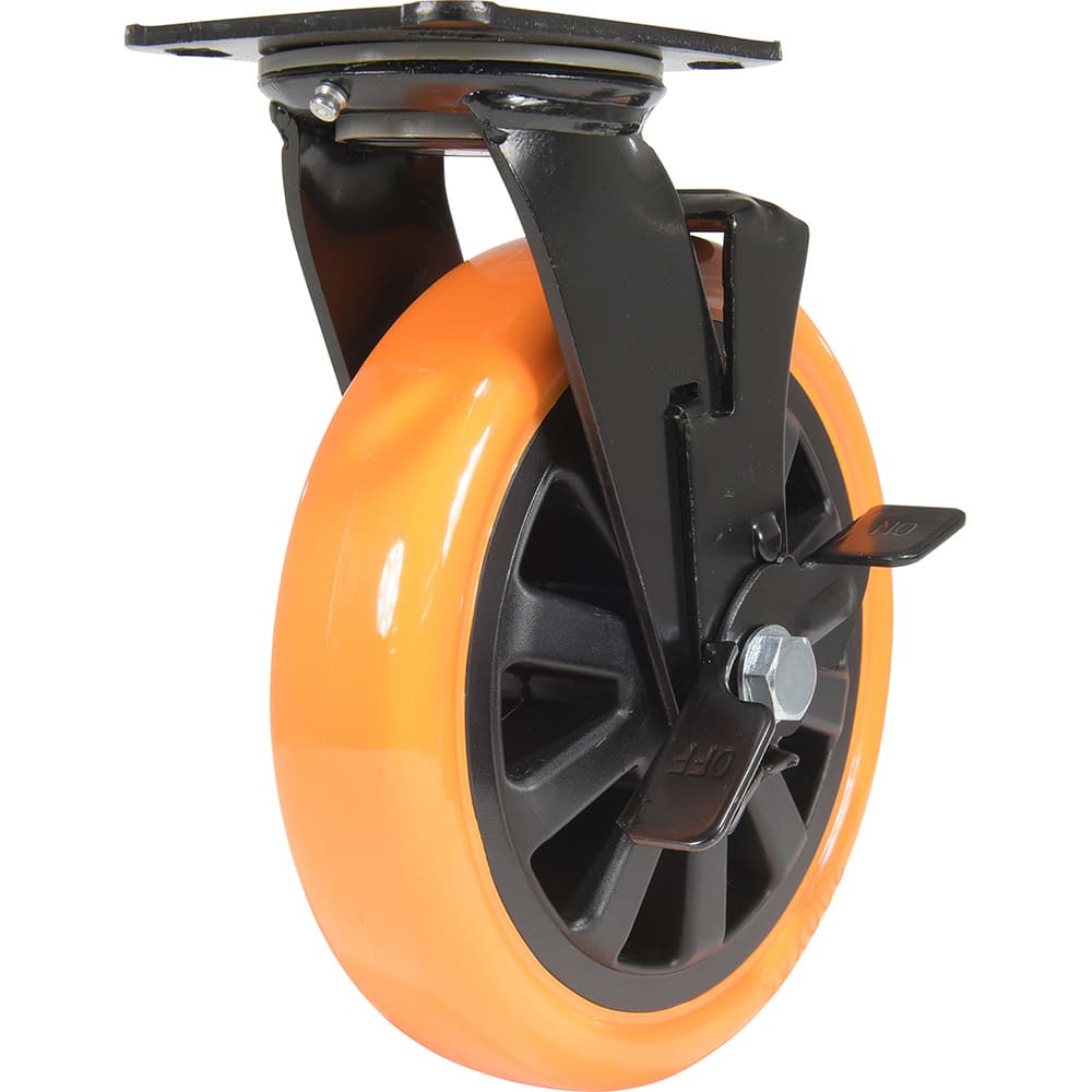 Standard Casters, Mount: With Holes, Bearing Type: Ball, Wheel Diameter (Inch): 8, Wheel Width (Inch): 2, Load Capacity (Lb. - 3 Decimals): 902.000 MPN:CST-BN-8X2PUP-S