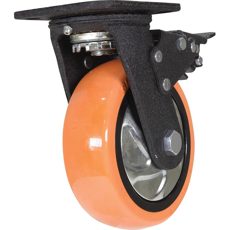 Standard Casters, Mount: With Holes, Bearing Type: Ball, Wheel Diameter (Inch): 6, Wheel Width (Inch): 2, Load Capacity (Lb. - 3 Decimals): 837.000 MPN:CST-E6-6X2PUP-S