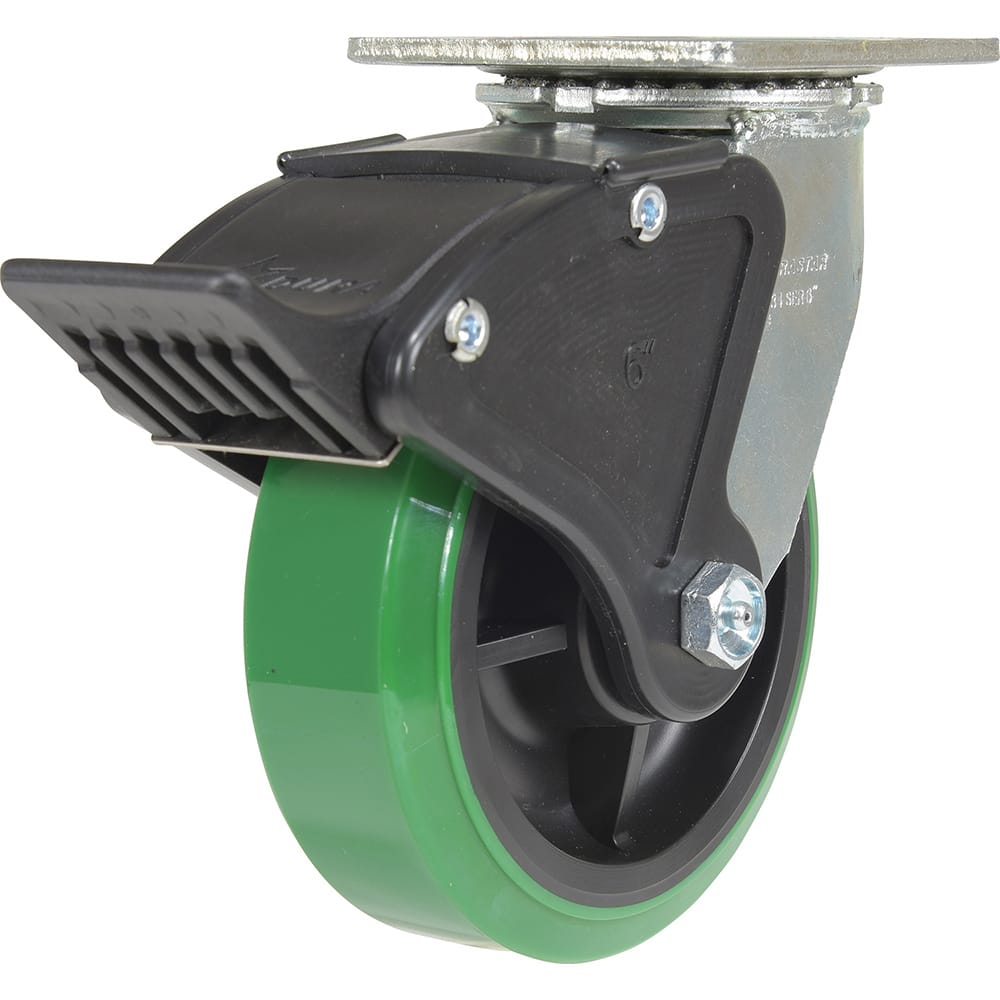 Standard Casters, Mount: With Holes, Bearing Type: Ball, Wheel Diameter (Inch): 6, Wheel Width (Inch): 2, Load Capacity (Lb. - 3 Decimals): 900.000 MPN:CST-F34-6X2DT-S