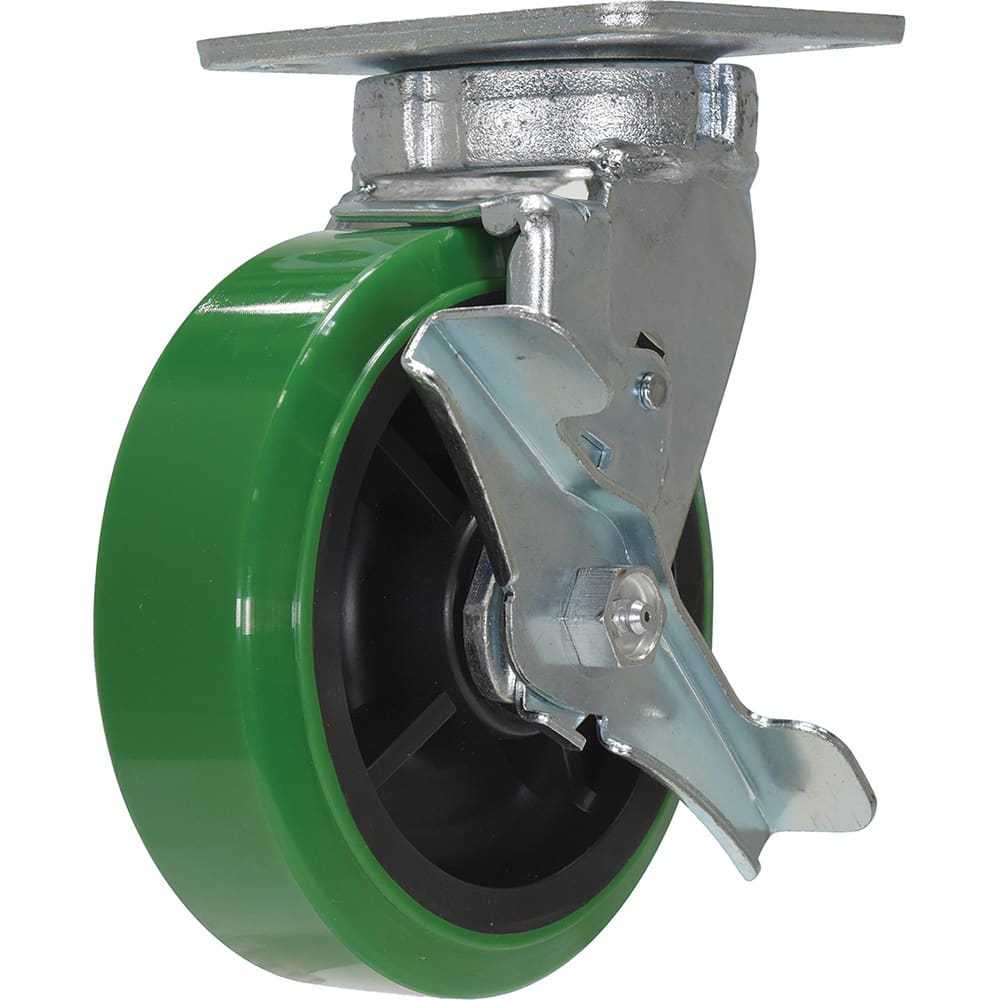 Standard Casters, Mount: With Holes, Bearing Type: Roller, Wheel Diameter (Inch): 6, Wheel Width (Inch): 2, Load Capacity (Lb. - 3 Decimals): 900.000 MPN:CST-F40-6X2DT-S