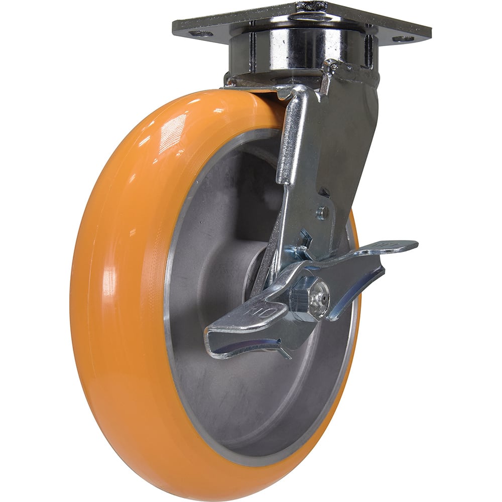 Standard Casters, Mount: With Holes, Bearing Type: Ball, Wheel Diameter (Inch): 8, Wheel Width (Inch): 2, Load Capacity (Lb. - 3 Decimals): 2000.000 MPN:CST-FC47-8X2SI-