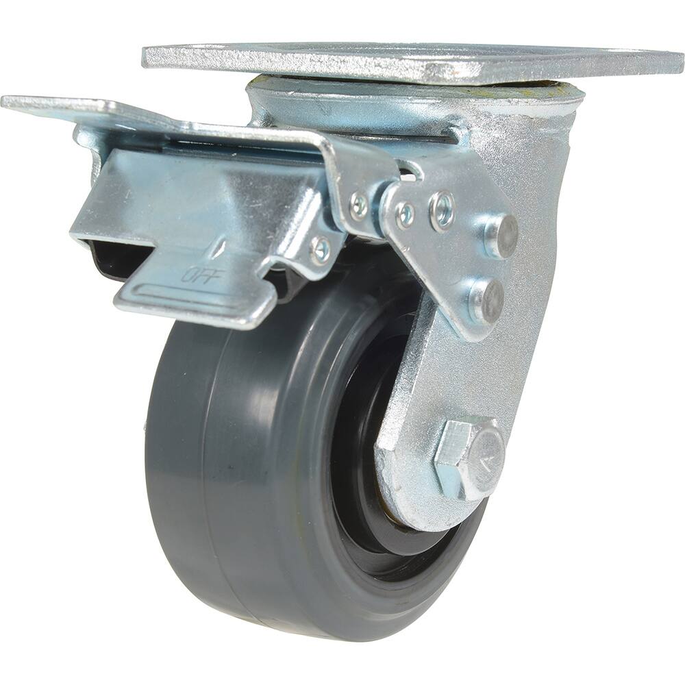 Standard Casters, Mount: With Holes, Bearing Type: Ball, Wheel Diameter (Inch): 4, Wheel Width (Inch): 2, Load Capacity (Lb. - 3 Decimals): 551.000 MPN:CST-KSM-4X2MR-S