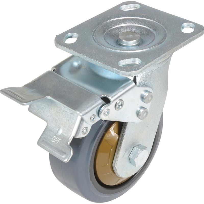 Standard Casters, Mount: With Holes, Bearing Type: Ball, Wheel Diameter (Inch): 5, Wheel Width (Inch): 2, Load Capacity (Lb. - 3 Decimals): 661.000 MPN:CST-KSM-5X2MR-S