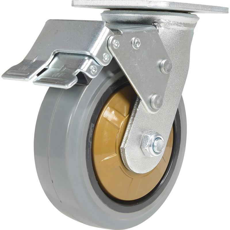 Standard Casters, Mount: With Holes, Bearing Type: Ball, Wheel Diameter (Inch): 6, Wheel Width (Inch): 2, Load Capacity (Lb. - 3 Decimals): 771.000 MPN:CST-KSM-6X2MR-S