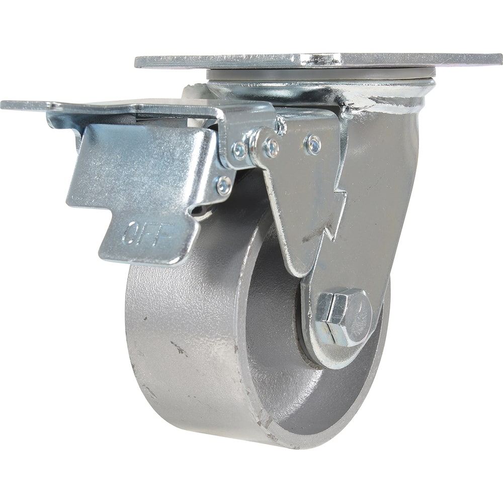 Standard Casters, Mount: With Holes, Bearing Type: Roller, Wheel Diameter (Inch): 4, Wheel Width (Inch): 2, Load Capacity (Lb. - 3 Decimals): 1100.000 MPN:CST-VE-4X2CI-SW