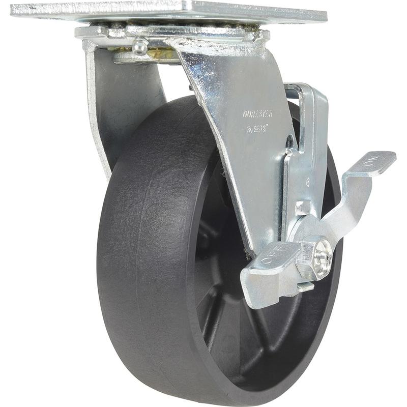 Standard Casters, Mount: With Holes, Bearing Type: Roller, Wheel Diameter (Inch): 6, Wheel Width (Inch): 2, Load Capacity (Lb. - 3 Decimals): 1200.000 MPN:CST-VE-6X2GFN-S