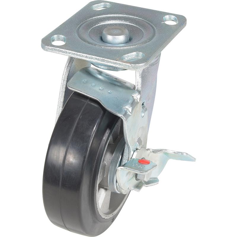 Standard Casters, Mount: With Holes, Bearing Type: Ball, Wheel Diameter (Inch): 6, Wheel Width (Inch): 2, Load Capacity (Lb. - 3 Decimals): 771.000 MPN:CST-VE-6X2MRA-S