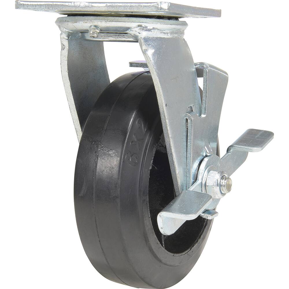 Standard Casters, Mount: With Holes, Bearing Type: Roller, Wheel Diameter (Inch): 6, Wheel Width (Inch): 2, Load Capacity (Lb. - 3 Decimals): 507.000 MPN:CST-VE-6X2MR-SW