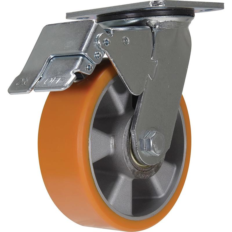 Standard Casters, Mount: With Holes , Bearing Type: Ball , Wheel Diameter (Inch): 6 , Wheel Width (Inch): 2 , Load Capacity (Lb. - 3 Decimals): 1210.000  MPN:CST-VE-6X2PUA-S