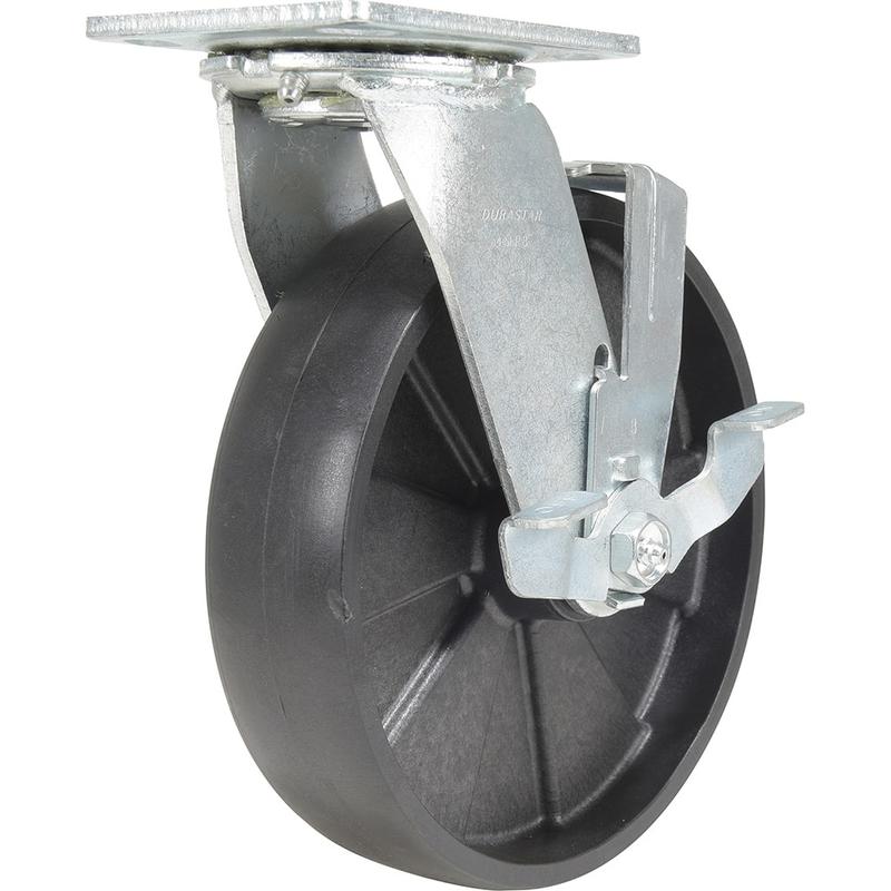 Standard Casters, Mount: With Holes, Bearing Type: Roller, Wheel Diameter (Inch): 8, Wheel Width (Inch): 2, Load Capacity (Lb. - 3 Decimals): 1250.000 MPN:CST-VE-8X2GFN-S