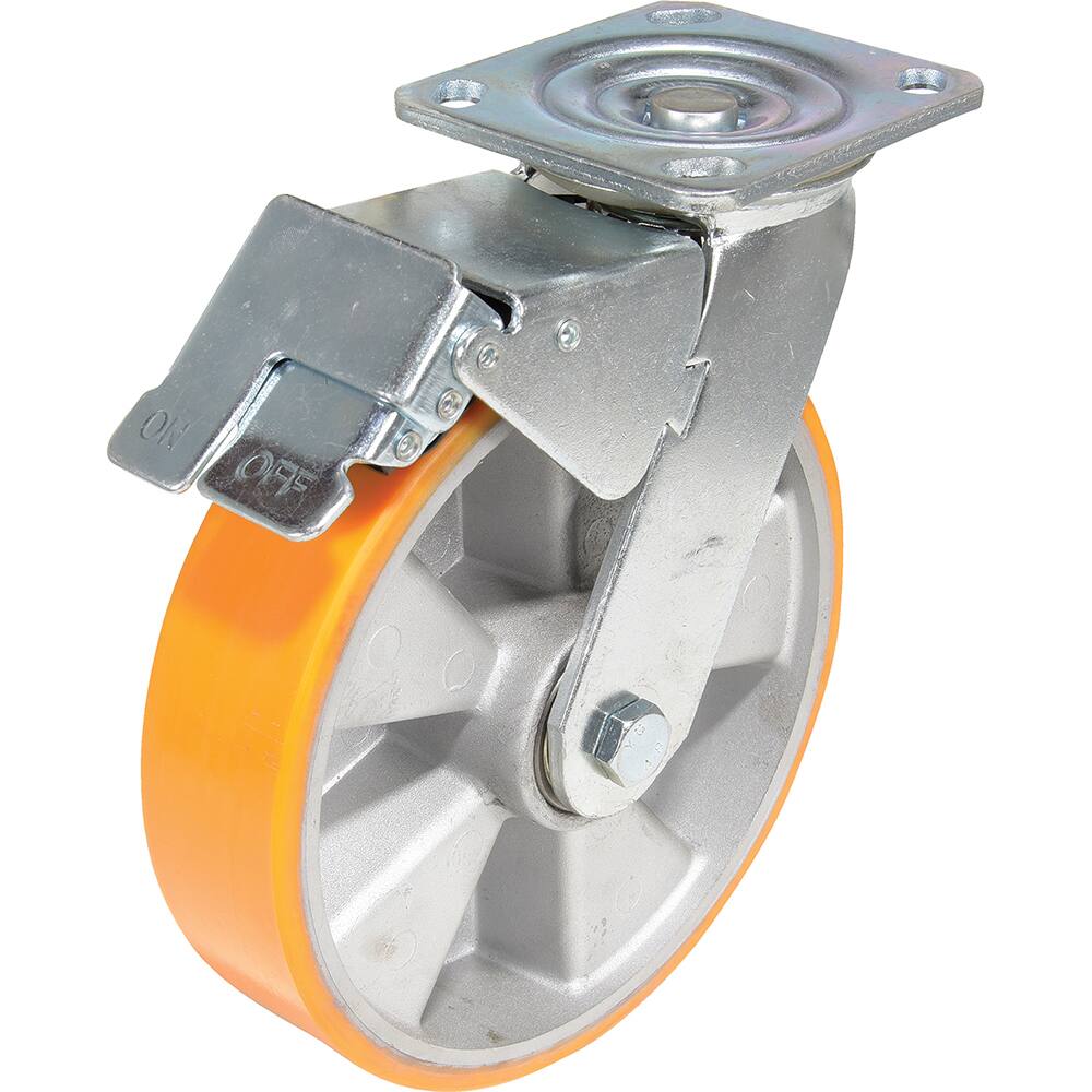 Standard Casters, Mount: With Holes , Bearing Type: Ball , Wheel Diameter (Inch): 8 , Wheel Width (Inch): 2 , Load Capacity (Lb. - 3 Decimals): 1543.000  MPN:CST-VE-8X2PUA-S