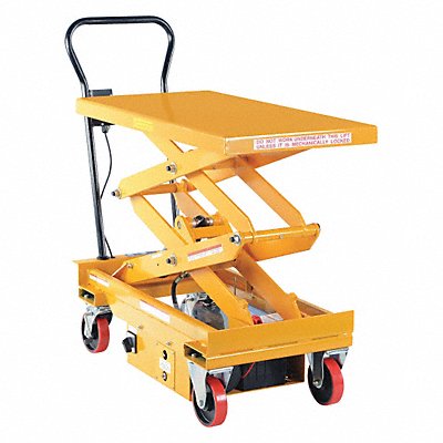 DC Power Hydr Scissor Cart 1K 39.75x20.5 MPN:CART-1000D-DC