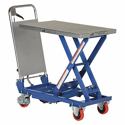 Hydraulic Scissor Cart 400 lb 27.5x17.5 MPN:CART-400