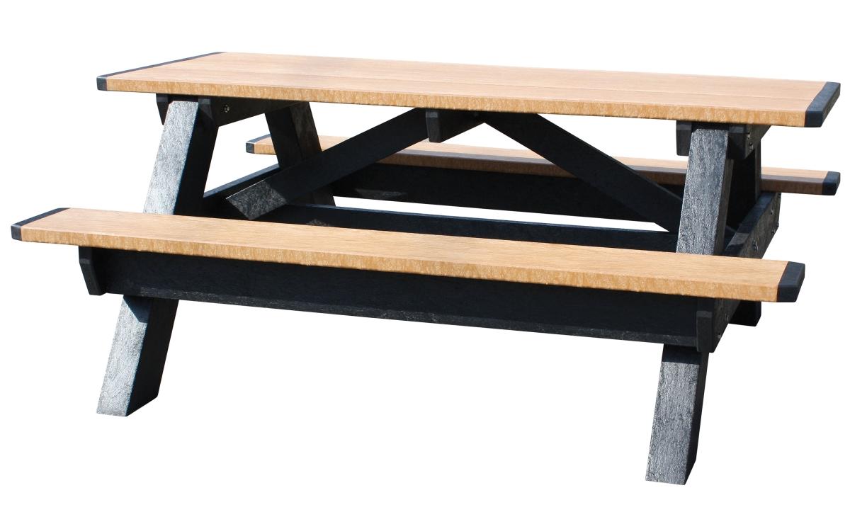 Picnic Table: Cedar Table Top, Rectangle, 72