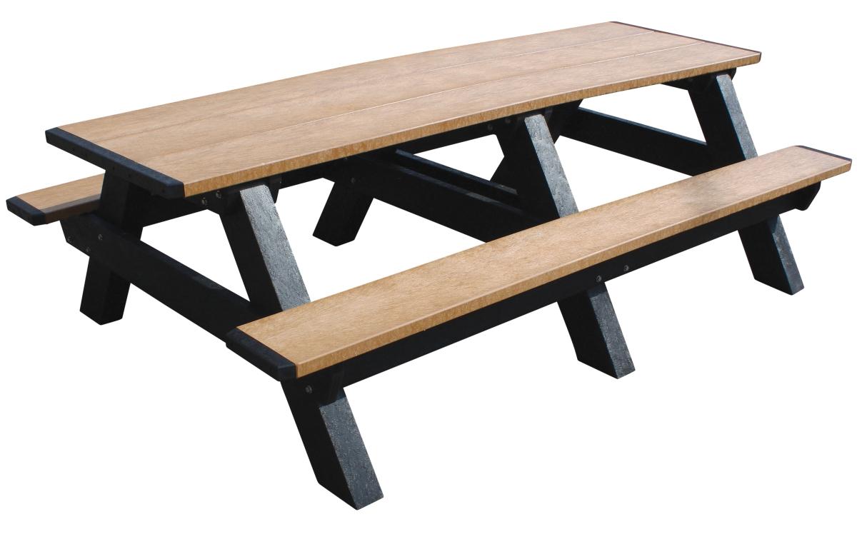 Picnic Table: Cedar Table Top, Rectangle, 96