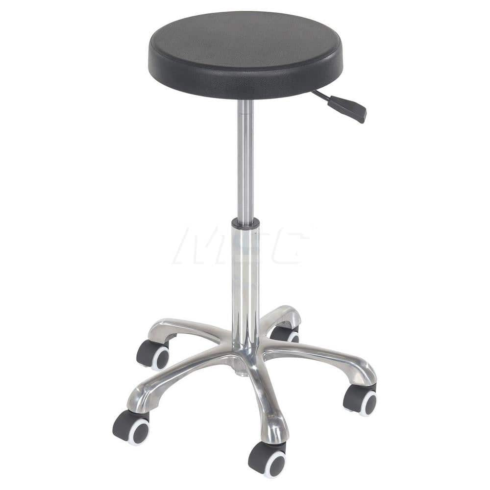 Swivel & Adjustable Stool: Polyurethane, Black MPN:ESE-WS-1927