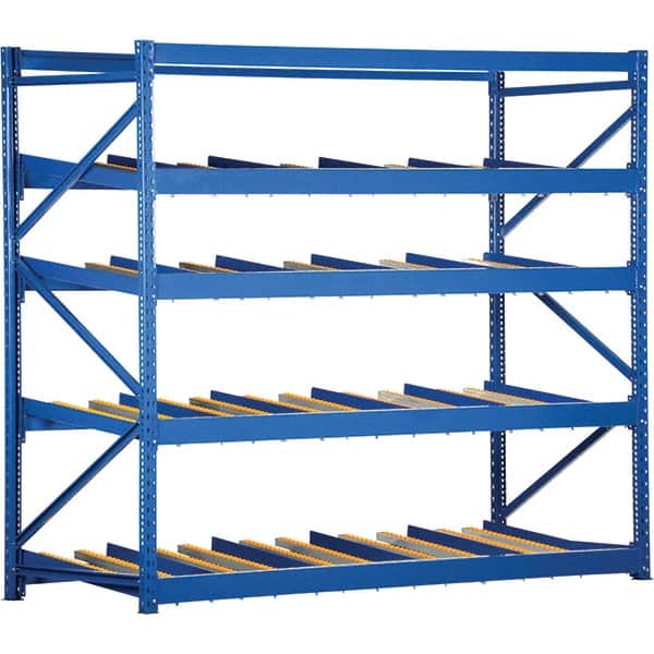 Carton Flow Rack: 1,000 lb Rack Capacity, 96