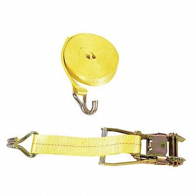 Ratcheting Cargo Strap With Rod Hook MPN:STRAP-27-RH