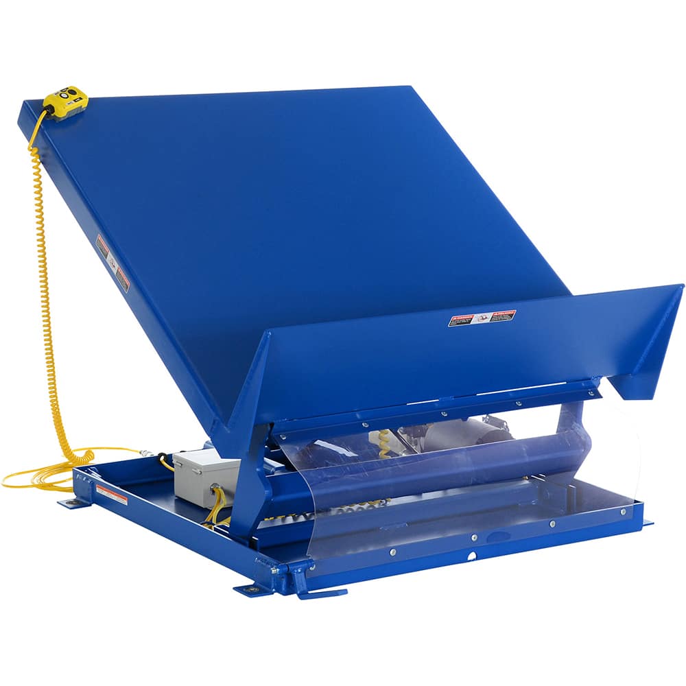 Single Scissor Lift & Tilt Table: 4,000 lb Capacity, 40 ° MPN:UNI-5448-4-BLU-