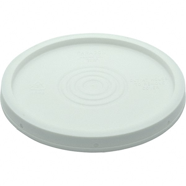 Tote & Storage Container Lids, Material: HDPE , For Use With: 3-1/2, 5 & 6 Gallon Pails  MPN:LID-54-PW