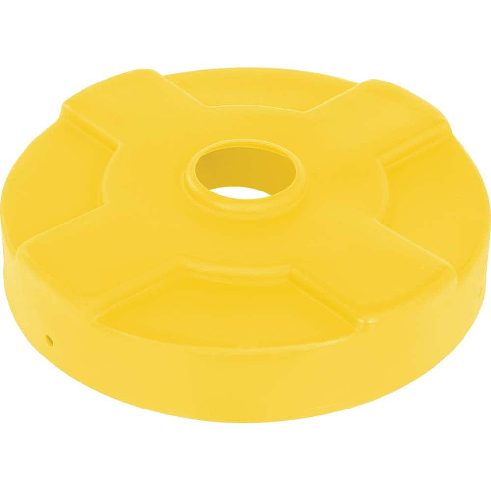 Trash Can & Recycling Container Lid: Round, For 30 gal Steel Drum MPN:DC-P-30-CAN-YL