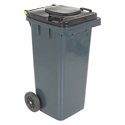 Trash Can 32 gal Gray Polyethylene MPN:TH-32-GY