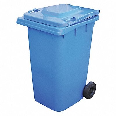 Trash Can 64 gal Blue Polyethylene MPN:TH-64-BLU