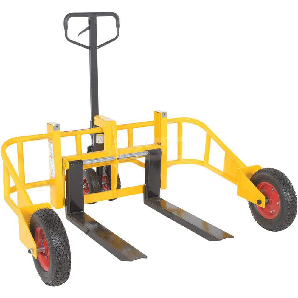 Manual Pallet Truck: 2,000 lb Capacity, 63-3/4