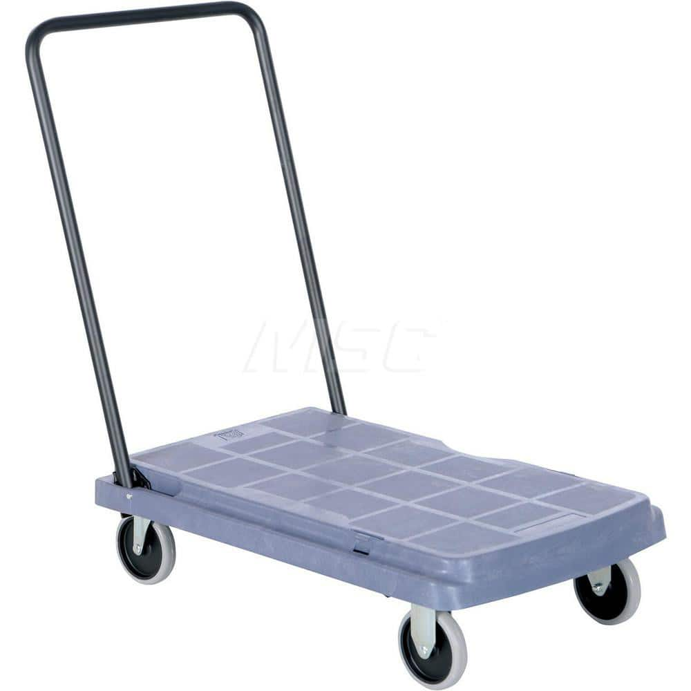 Platform Truck: 500 lb Capacity, Plastic Platform, 31-1/2