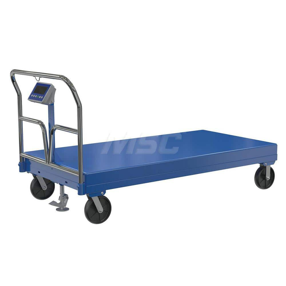 Platform Hand Truck: 3,600 lb Capacity, Steel Platform, 48