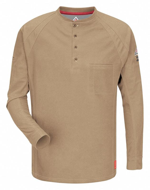 J2394 Flame-Resistant Crewneck Shirt XL Khaki MPN:QT20KH RG XL