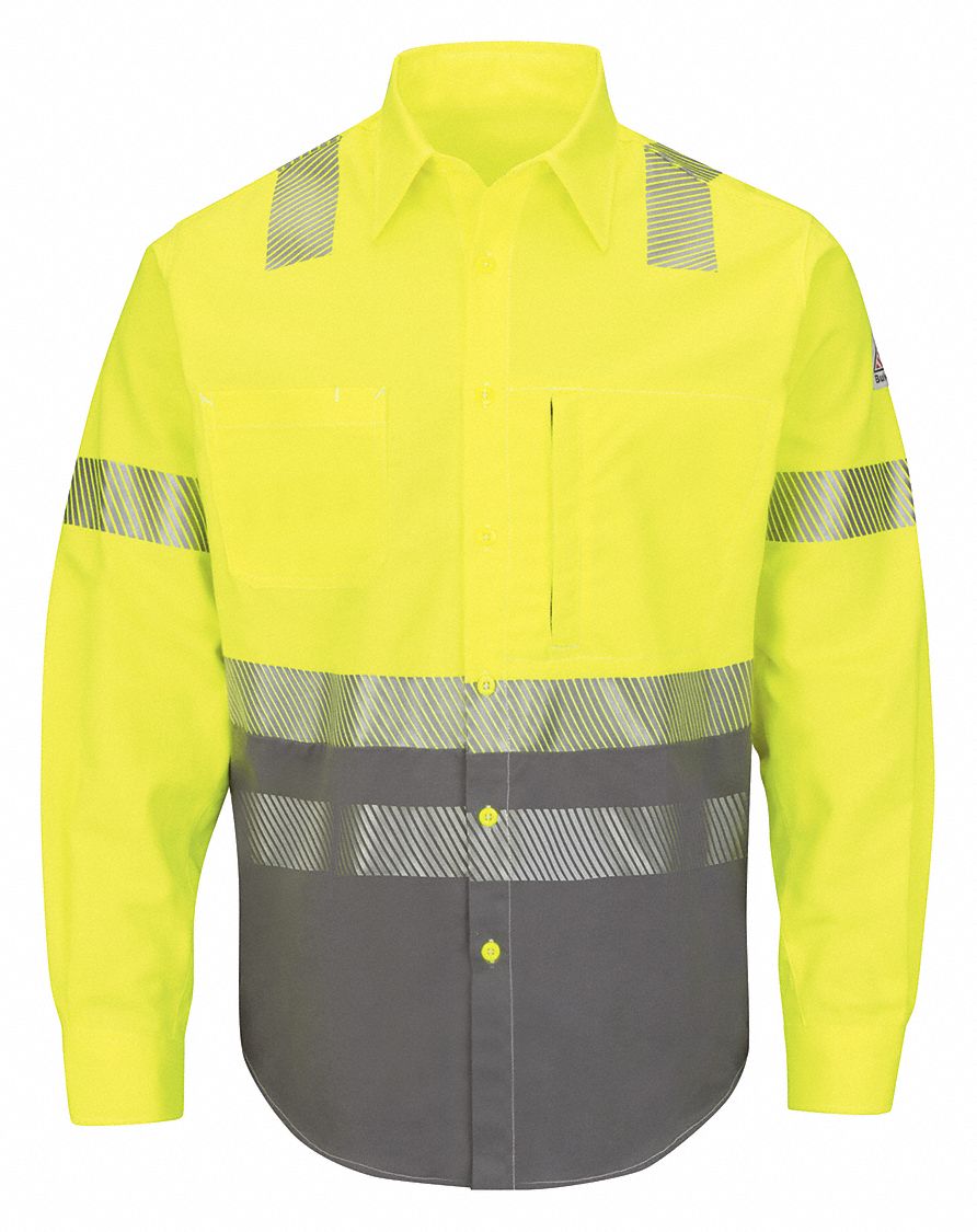 J6794 Flame-Resistant Collared Shirt 3XL Yl/Gy MPN:SLB4HG LN 3XL