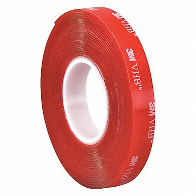 VHB Tape 4910 1/2 x5yd. Clr MPN:VHB491012R