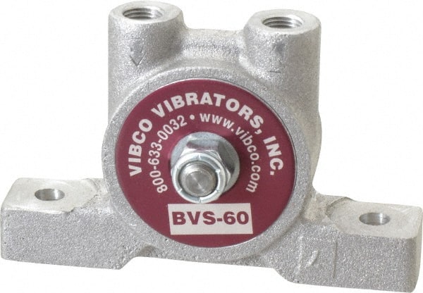 20 Lb. Force, 4 Cubic Feet per Minute, 12,000 RPM, 66 Decibel, Pneumatic Vibrator MPN:BVS-60AL