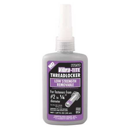 Threadlocker: Purple, Liquid, 50 mL, Bottle MPN:11150