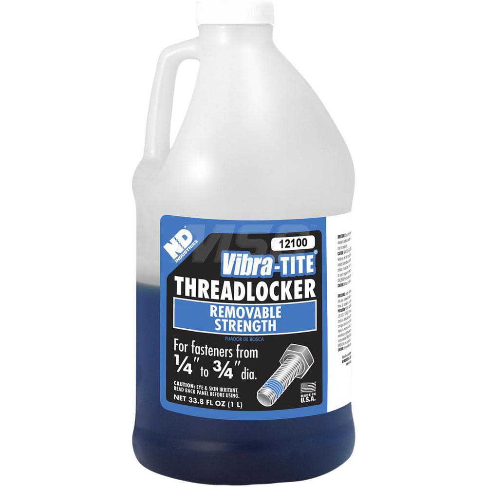 Threadlocker: Blue, Liquid, 1 L, Jug MPN:12100