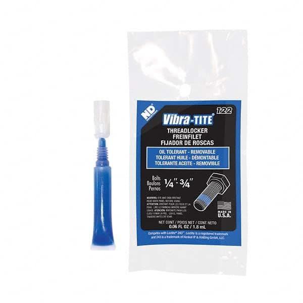 Threadlocker: Blue, Liquid, 2 mL, Tube MPN:12202