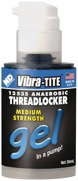 Threadlocker: Blue, Gel 35 mL, Bottle MPN:12535