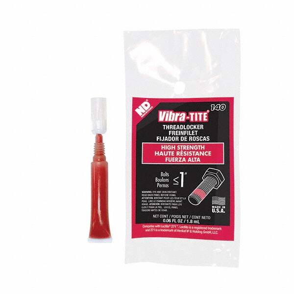 Threadlocker: Red, Liquid, 2 mL, Tube MPN:14002