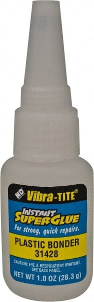 Adhesive Glue: 1 oz Bottle, Clear MPN:31428