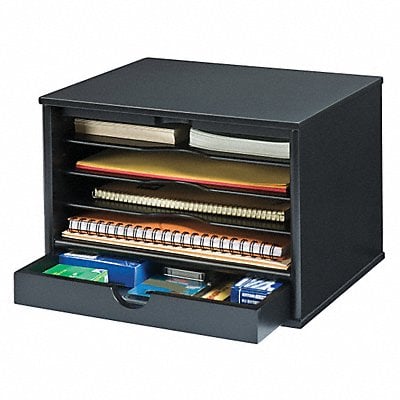 Desktop Organizer Black 5 Compartments MPN:4720-5