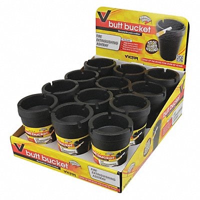 Butt Bucket Ashtray Black MPN:00370-VCT12