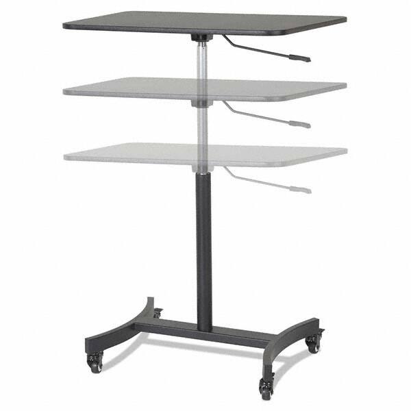 High Rise Mobile Adjustable Sit-Stand Workstation 30 3/4 X 22 X 44 Black MPN:VCTDC500